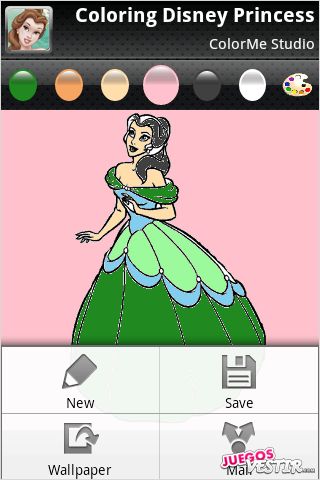 Captura de pantalla del juego ColorMe: Princess (2)